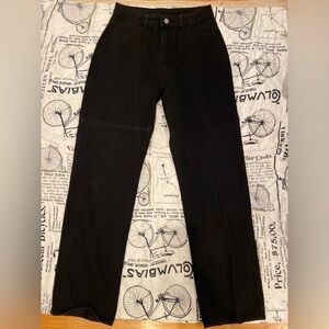 Black Straight-Leg Pants